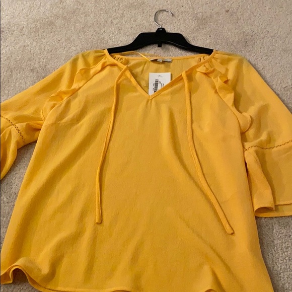 Yellow thin blouse - Picture 2 of 4